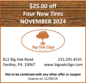 2024.11 – $25 off Four New Tires